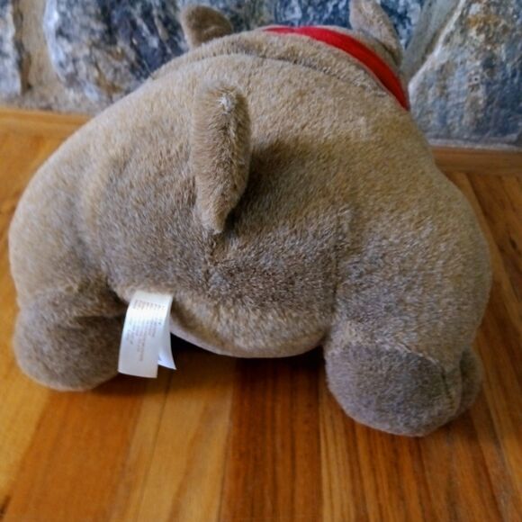 DanDee Collectors 14" Bulldog Brown Plush Stuffed Animal Toy (heart missing) - Picture 4 of 7